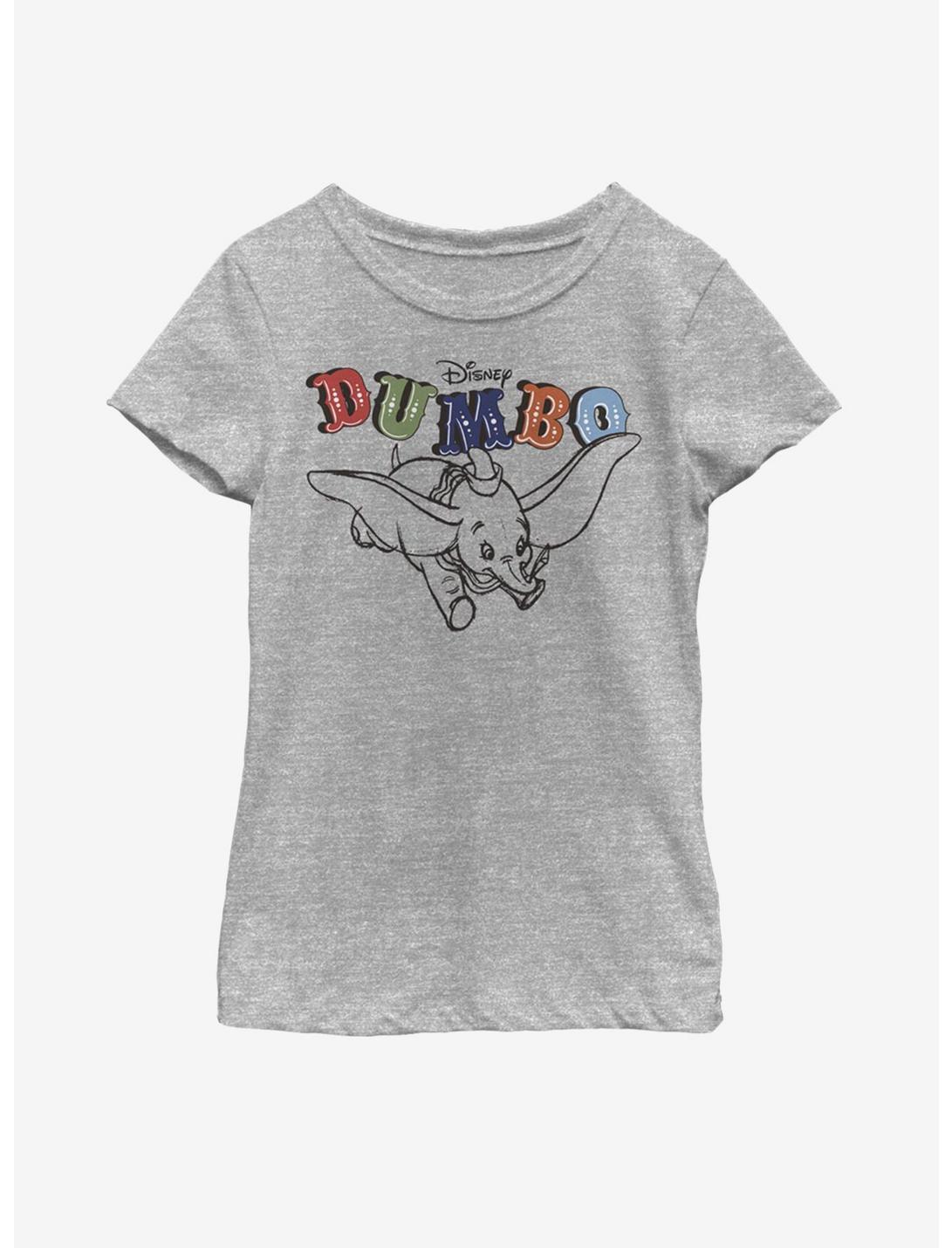 Disney Dumbo Flying Circus Youth Girls T-Shirt, ATH HTR, hi-res