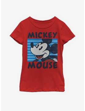 Disney Mickey Mouse Stripes Youth Girls T-Shirt, , hi-res