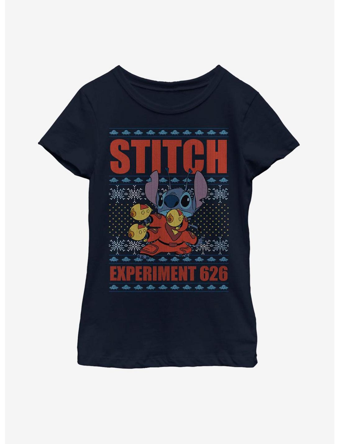 Disney Lilo And Stitch Experiment 626 Youth Girls T-Shirt, NAVY, hi-res