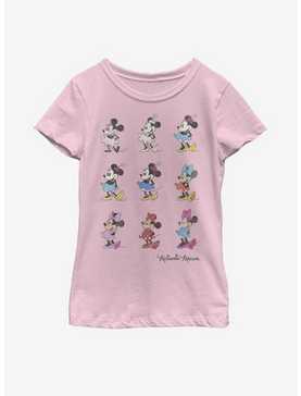 Disney Mickey Mouse Minnie Evolution Youth Girls T-Shirt, , hi-res