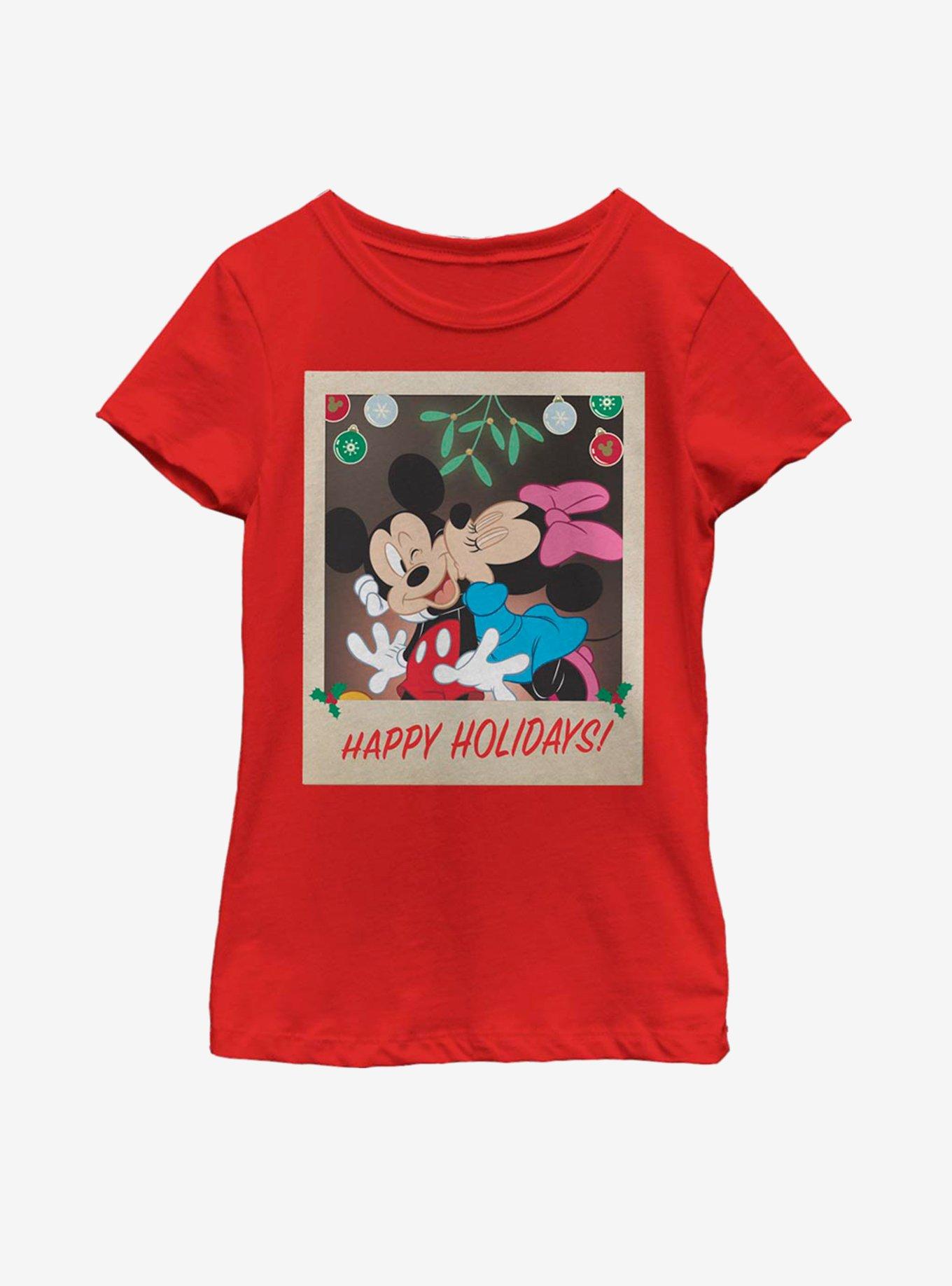 Disney Mickey Mouse Holiday Polaroid Youth Girls T-Shirt, , hi-res