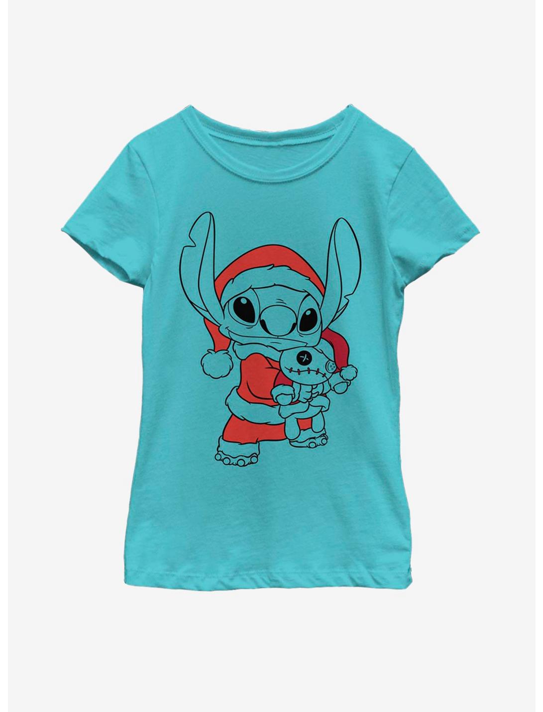 Disney Lilo And Stitch Holiday Fill Youth Girls T-Shirt, TAHI BLUE, hi-res
