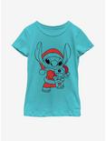 Disney Lilo And Stitch Holiday Fill Youth Girls T-Shirt, TAHI BLUE, hi-res