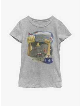 Disney Dumbo Illustrated Elephant Youth Girls T-Shirt, , hi-res