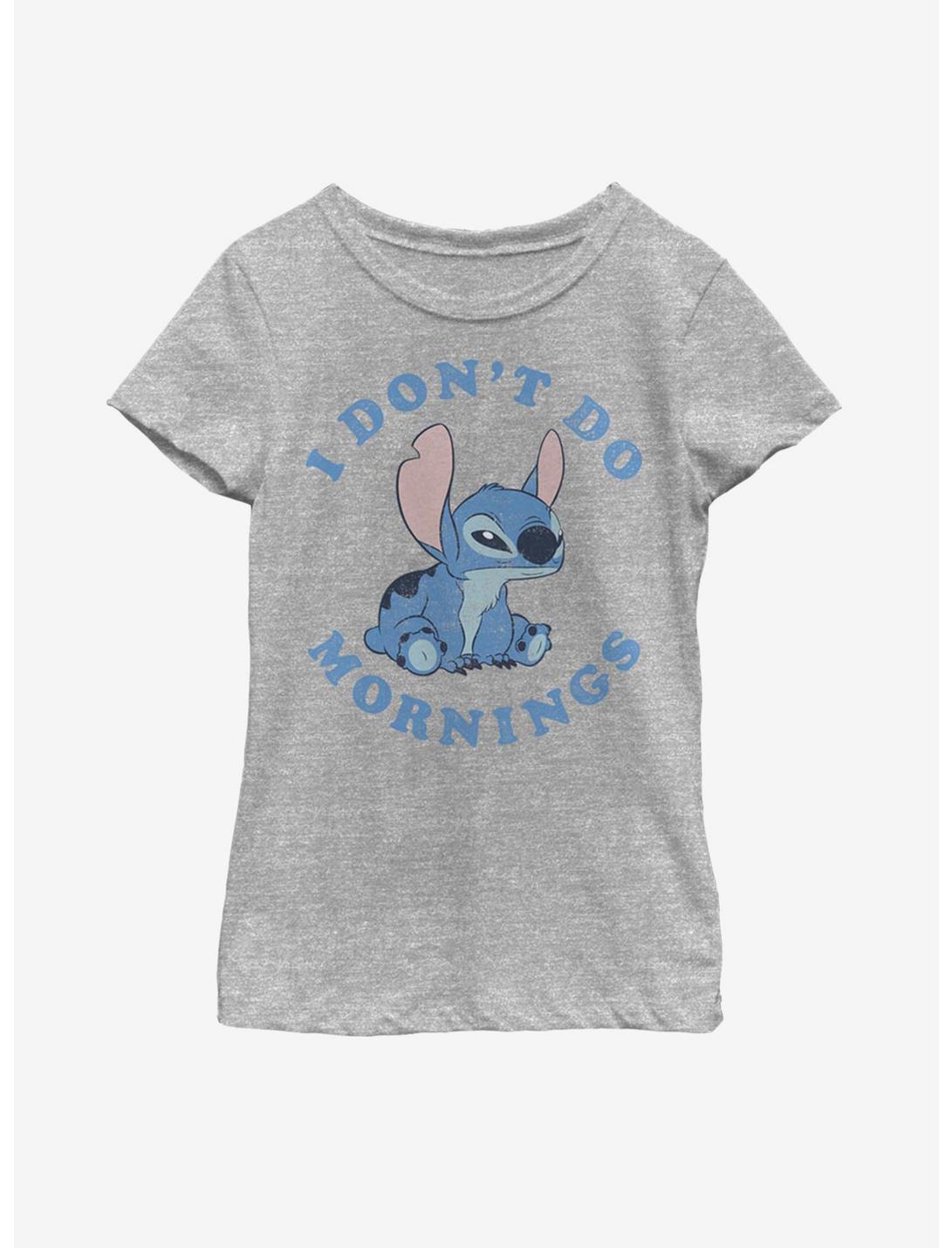 Disney Lilo And Stitch Mornings Youth Girls T-Shirt, ATH HTR, hi-res
