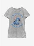 Disney Lilo And Stitch Mornings Youth Girls T-Shirt, ATH HTR, hi-res