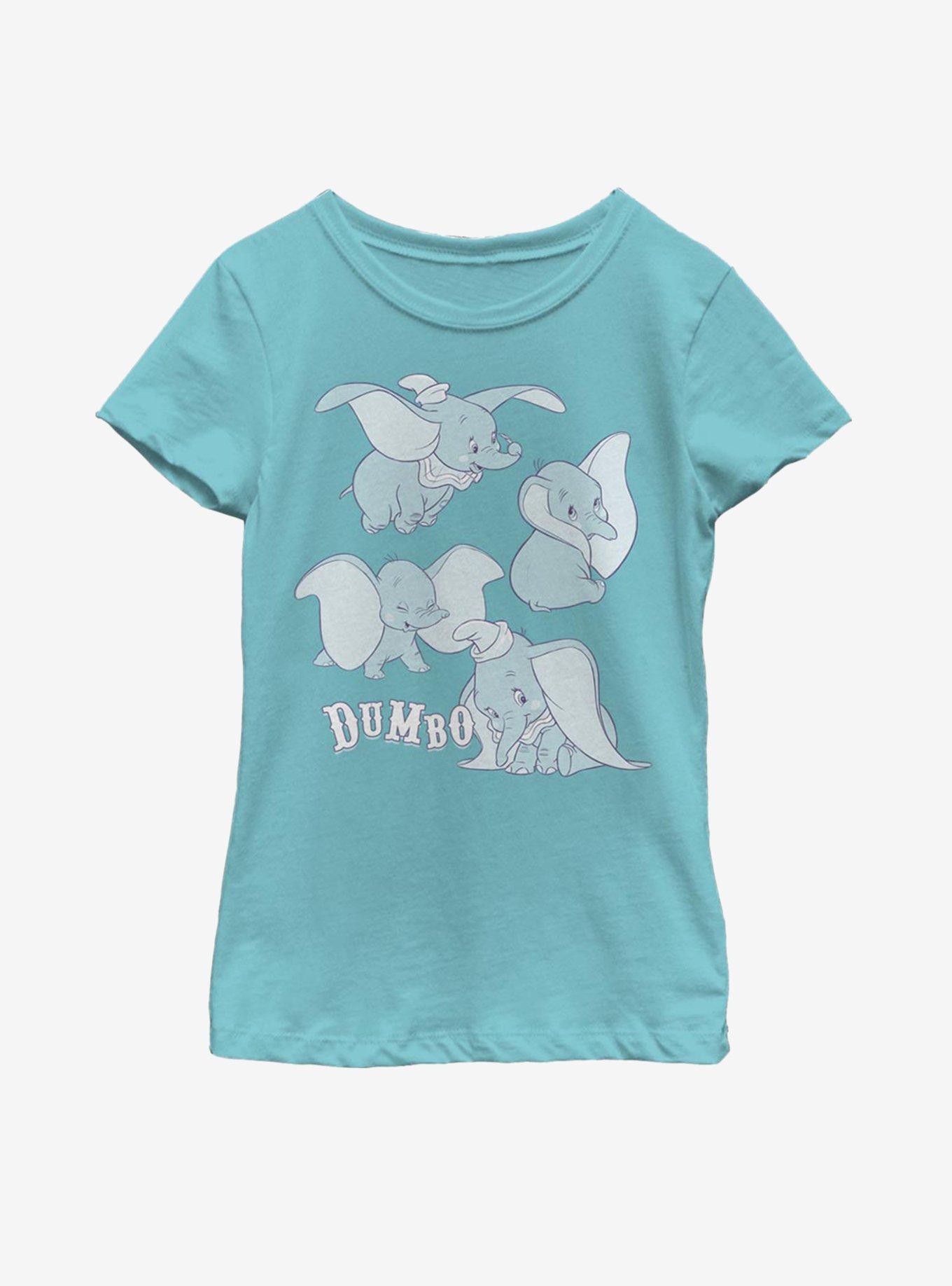 Disney Dumbo Poses Youth Girls T-Shirt, TAHI BLUE, hi-res