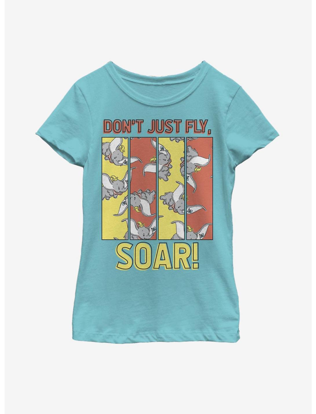 Disney Dumbo Soar Youth Girls T-Shirt, TAHI BLUE, hi-res