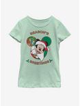 Disney Mickey Mouse Greetings Youth Girls T-Shirt, MINT, hi-res