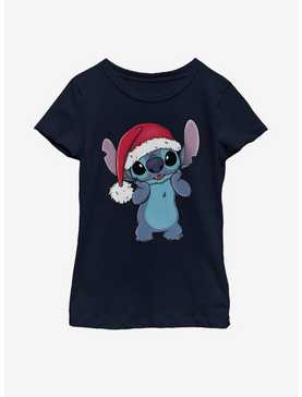 Disney Lilo And Stitch Santa Stitch Youth Girls T-Shirt, , hi-res