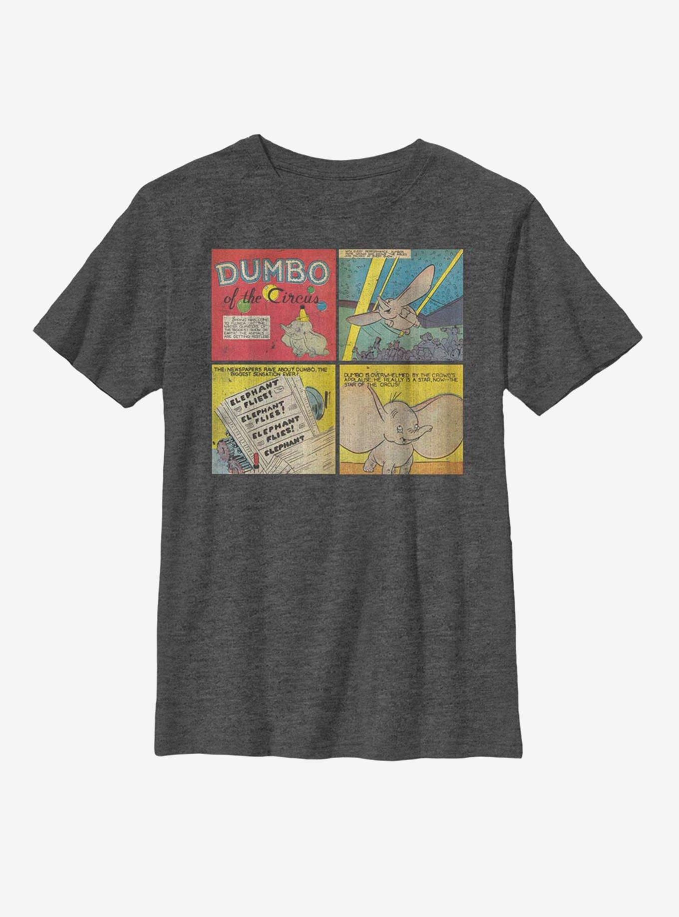 Disney Dumbo Comic Panel Youth T-Shirt, , hi-res
