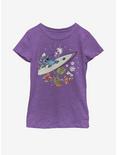 Disney Lilo And Stitch Surfer Dude Youth Girls T-Shirt, PURPLE BERRY, hi-res