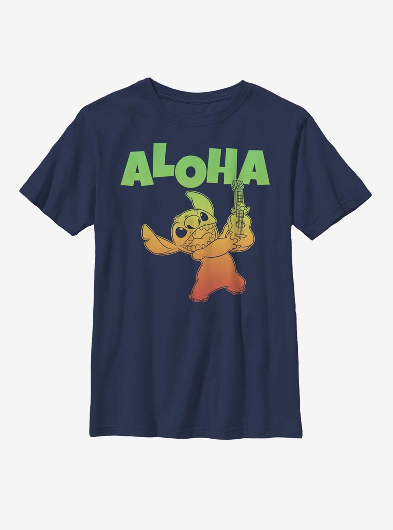 Disney Lilo And Stitch Aloha Stitch Youth T-Shirt, , hi-res