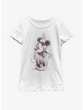 Disney Mickey Mouse Sketchy Minnie Youth Girls T-Shirt, , hi-res