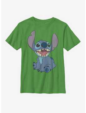 Disney Lilo And Stitch Basic Happy Stitch Youth T-Shirt, , hi-res