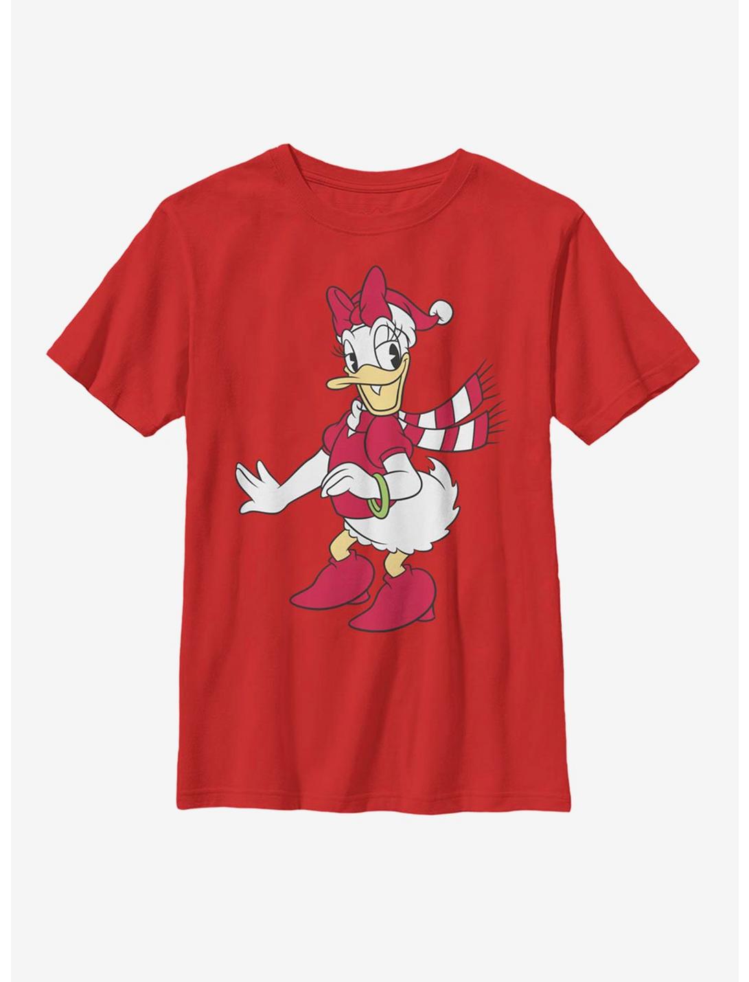 Disney Daisy Duck Hat Youth T-Shirt, RED, hi-res