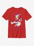 Disney Daisy Duck Hat Youth T-Shirt, RED, hi-res