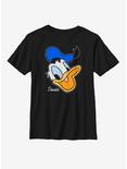 Disney Donald Duck Big Face Youth T-Shirt, BLACK, hi-res