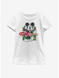 Disney Mickey Mouse Vintage Holiday Mickey Youth Girls T-Shirt, WHITE, hi-res