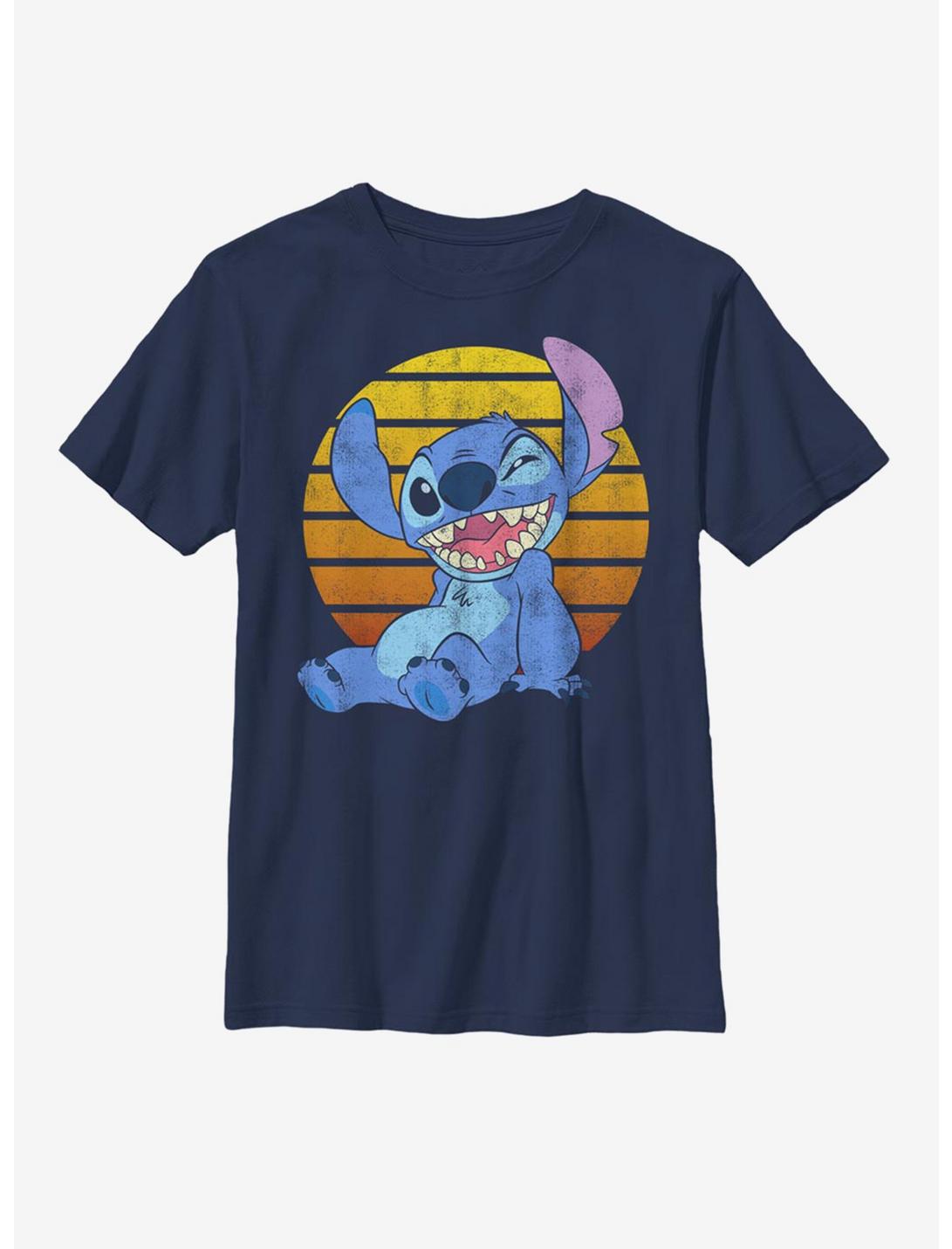Disney Lilo And Stitch Bright Stitch Youth T-Shirt, NAVY, hi-res