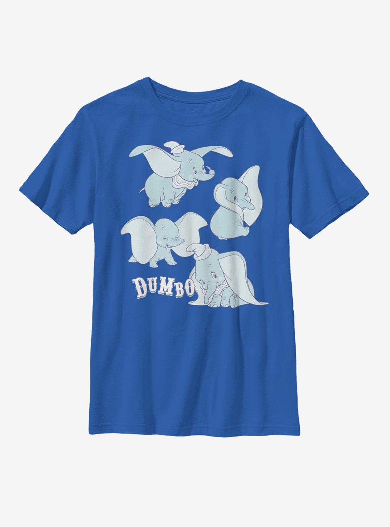 Disney Dumbo Poses Youth T-Shirt, ROYAL, hi-res