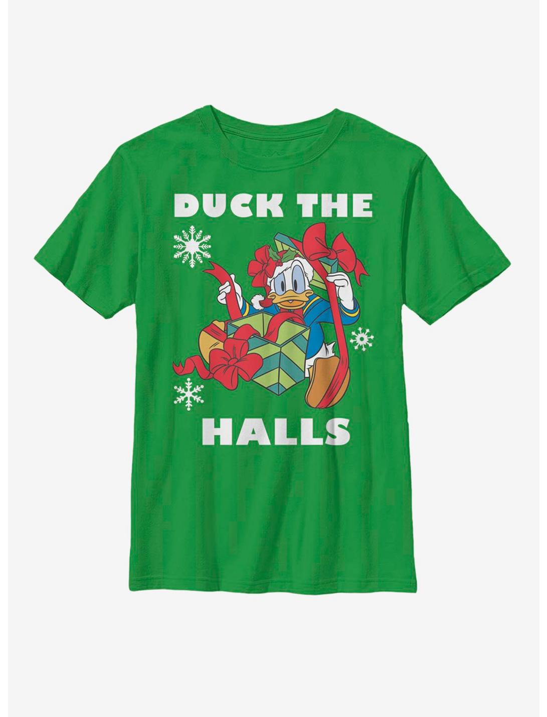 Disney Mickey Mouse Holiday Duck Youth T-Shirt, KELLY, hi-res