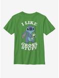 Disney Lilo And Stitch I Like Gross Stuff Youth T-Shirt, KELLY, hi-res