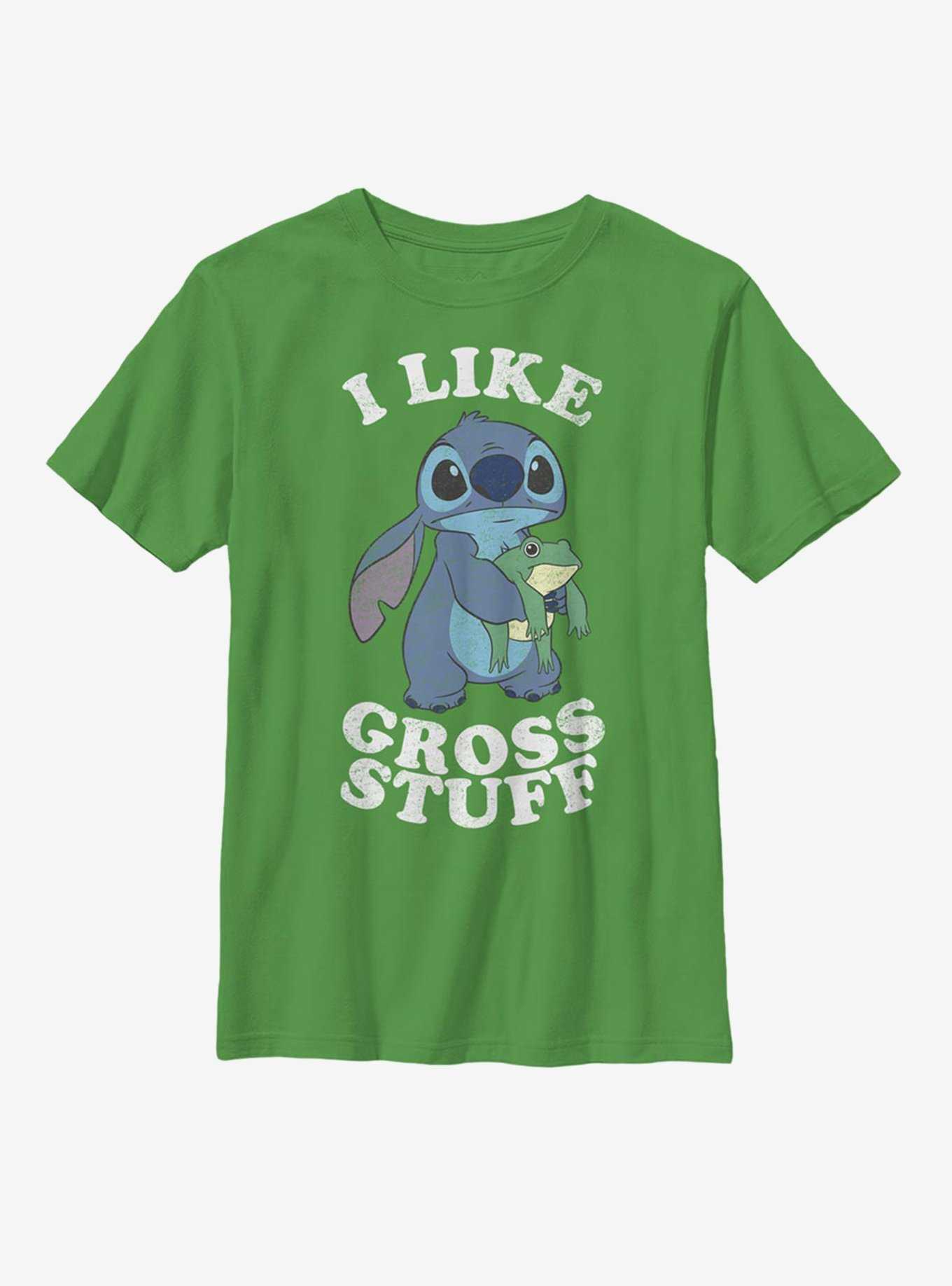 Disney Lilo And Stitch I Like Gross Stuff Youth T-Shirt, , hi-res