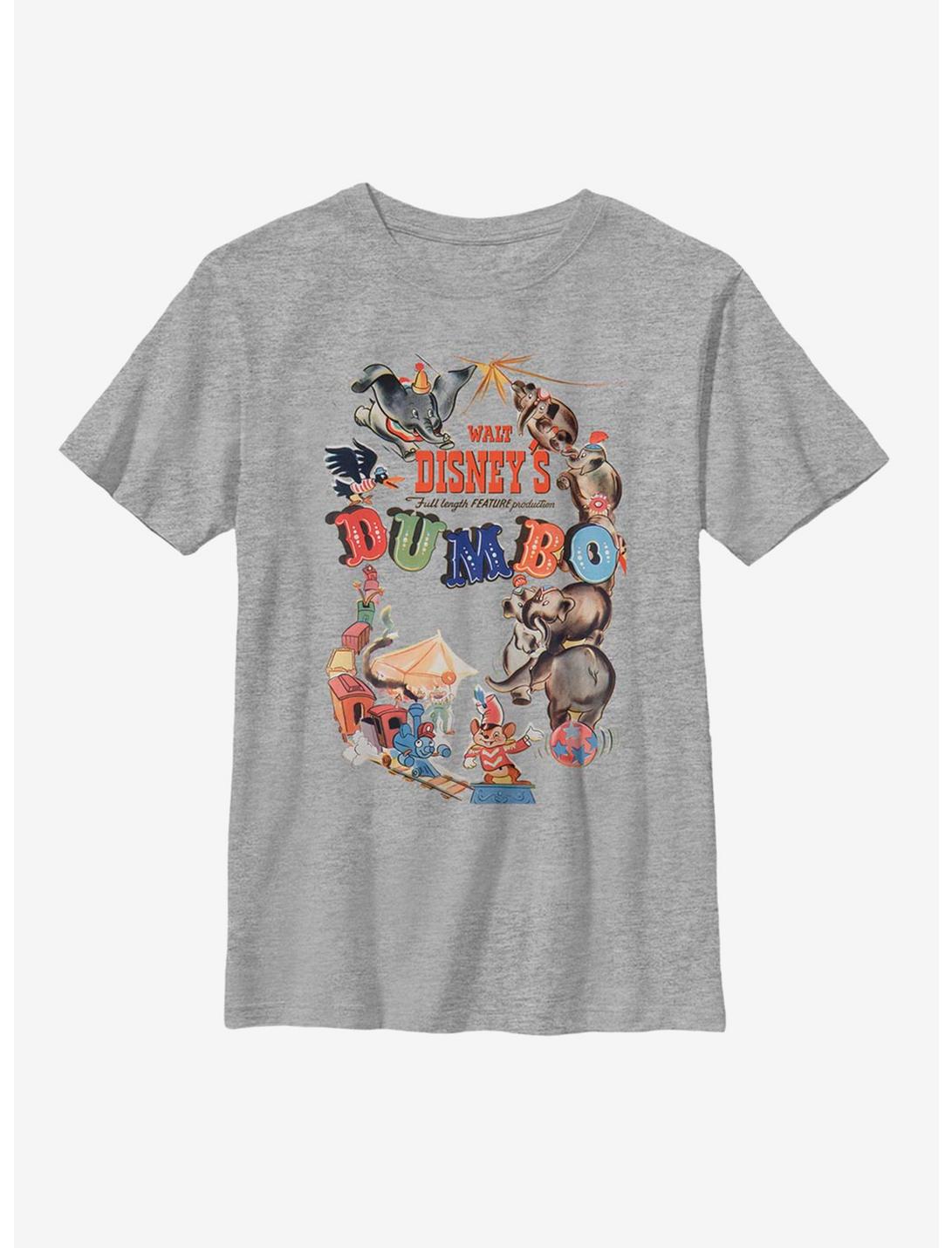 Disney Dumbo Theatrical Poster Youth T-Shirt, ATH HTR, hi-res
