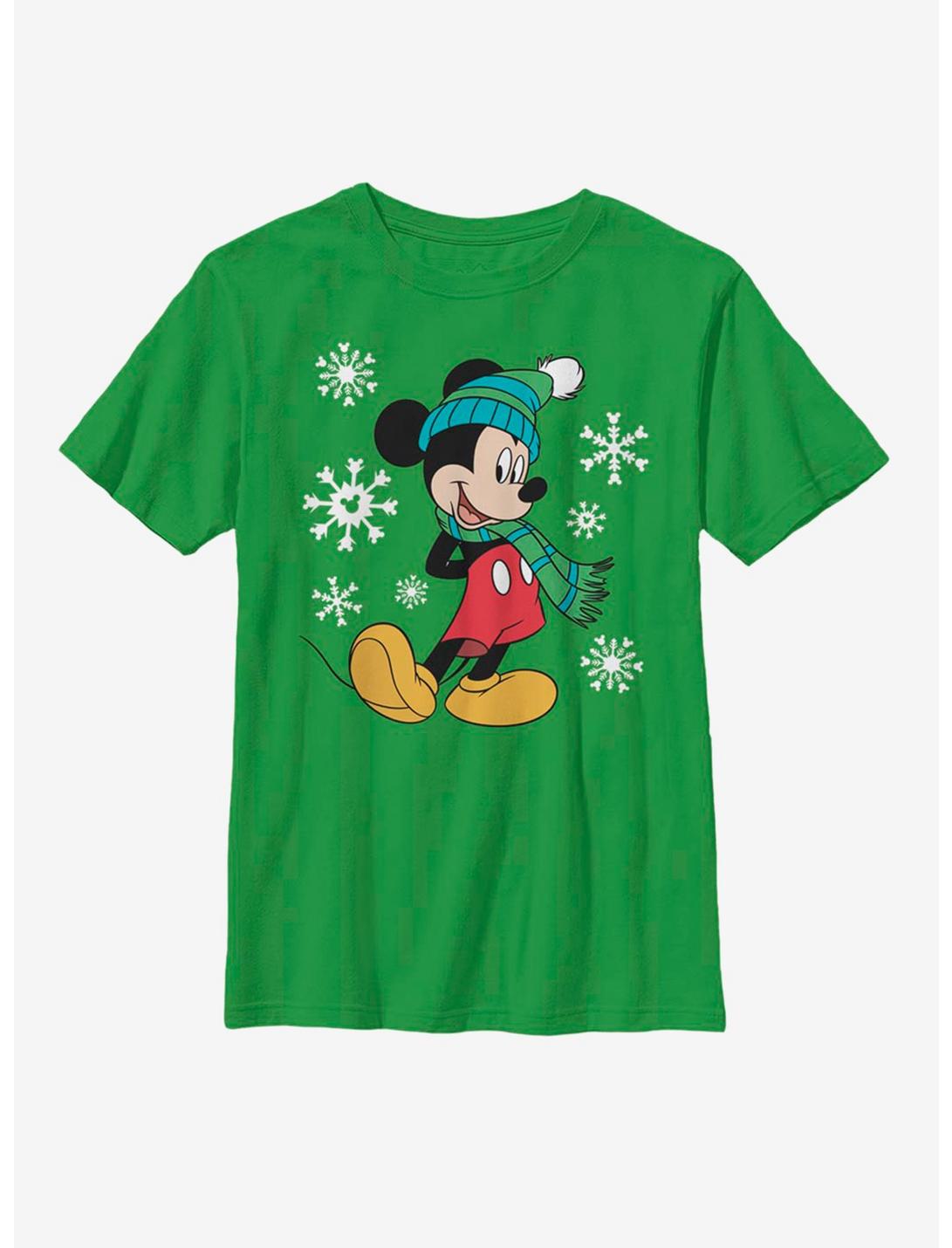 Disney Mickey Mouse Big Holiday Mickey Youth T-Shirt, KELLY, hi-res