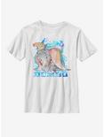 Disney Dumbo Watercolor Dumbo Youth T-Shirt, WHITE, hi-res