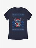 Disney Lilo And Stitch Holiday Stitch Womens T-Shirt, NAVY, hi-res