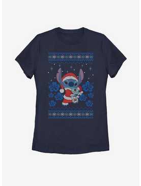 Disney Lilo And Stitch Holiday Stitch Womens T-Shirt, , hi-res