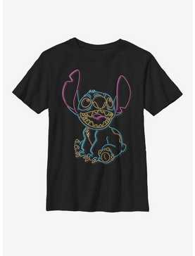 Disney Lilo And Stitch Neon Stitch Youth T-Shirt, , hi-res
