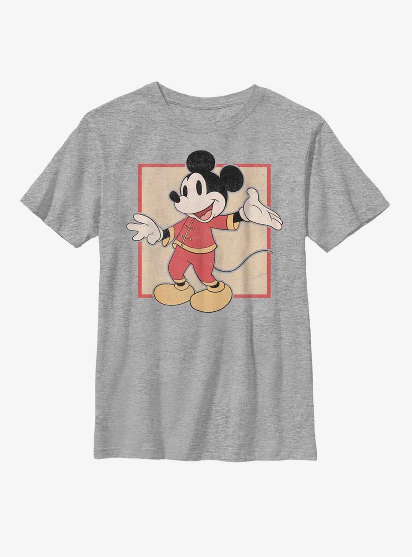 Disney Mickey Mouse Chinese Mickey Youth T-Shirt, ATH HTR, hi-res