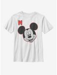 Disney Mickey Mouse Letter Mickey Youth T-Shirt, WHITE, hi-res