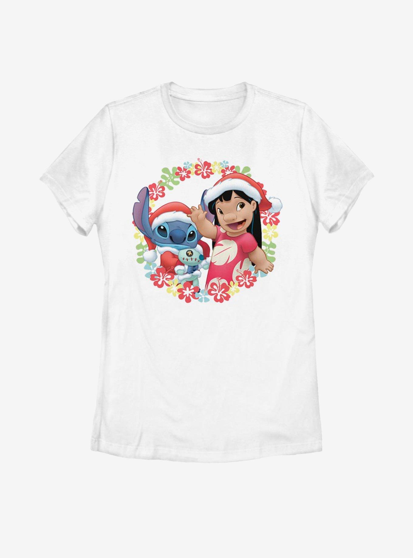 Disney Lilo And Stitch Holiday Ohana Womens T-Shirt, , hi-res