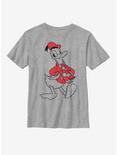 Disney Donald Duck Holiday Fill Youth T-Shirt, ATH HTR, hi-res
