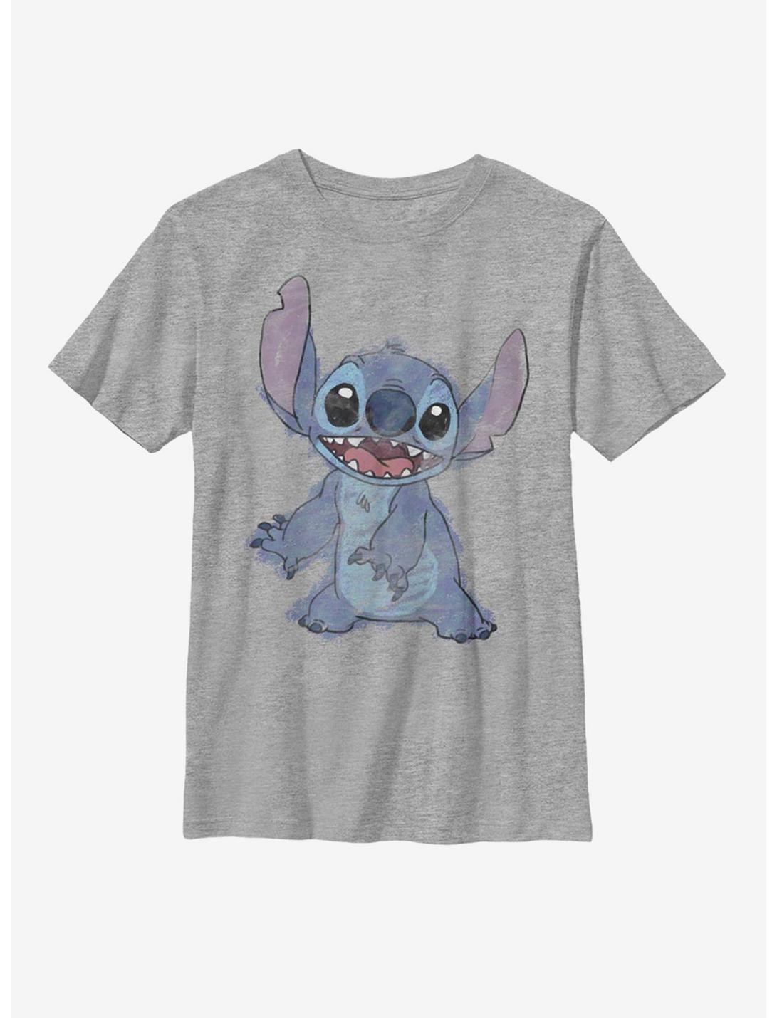 Disney Lilo And Stitch Sketched Stitch Youth T-Shirt, ATH HTR, hi-res