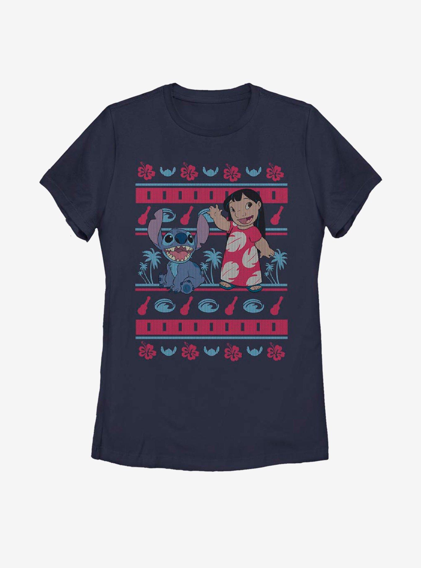 Disney Lilo And Stitch Lilo Hawaiian Pattern Womens T-Shirt