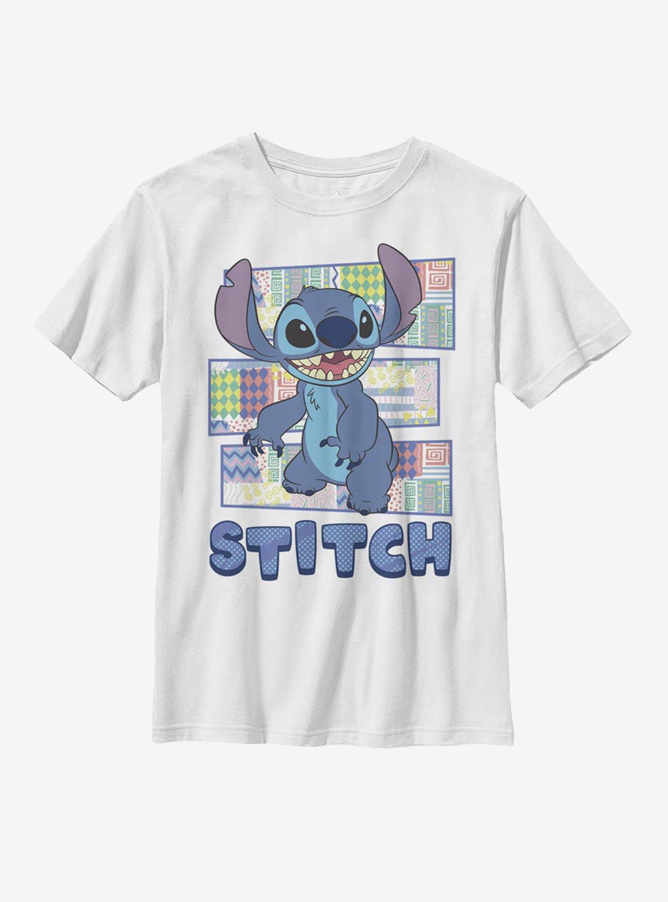 Disney Lilo And Stitch Patterned Stitch Youth T-Shirt