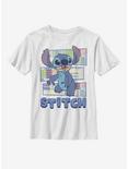 Disney Lilo And Stitch Patterned Stitch Youth T-Shirt, WHITE, hi-res