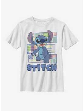Disney Lilo And Stitch Patterned Stitch Youth T-Shirt, , hi-res