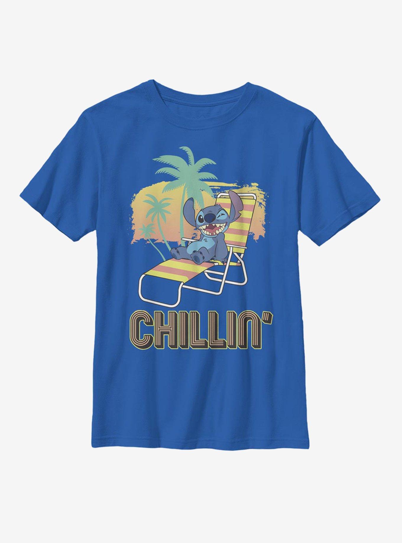 Disney Lilo And Stitch Chillin' Stitch Youth T-Shirt, , hi-res