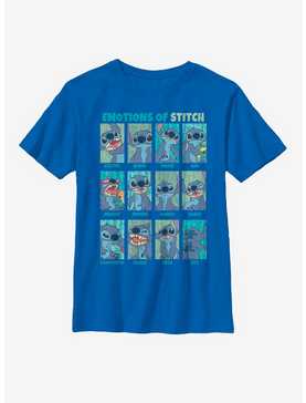Disney Lilo And Stitch Emotions Of Stitch Youth T-Shirt, , hi-res
