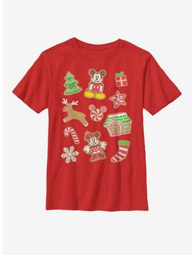Disney Mickey Mouse Gingerbread Icons Youth T-Shirt, , hi-res