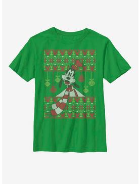 Disney Goofy Ornament Christmas Pattern Youth T-Shirt, , hi-res
