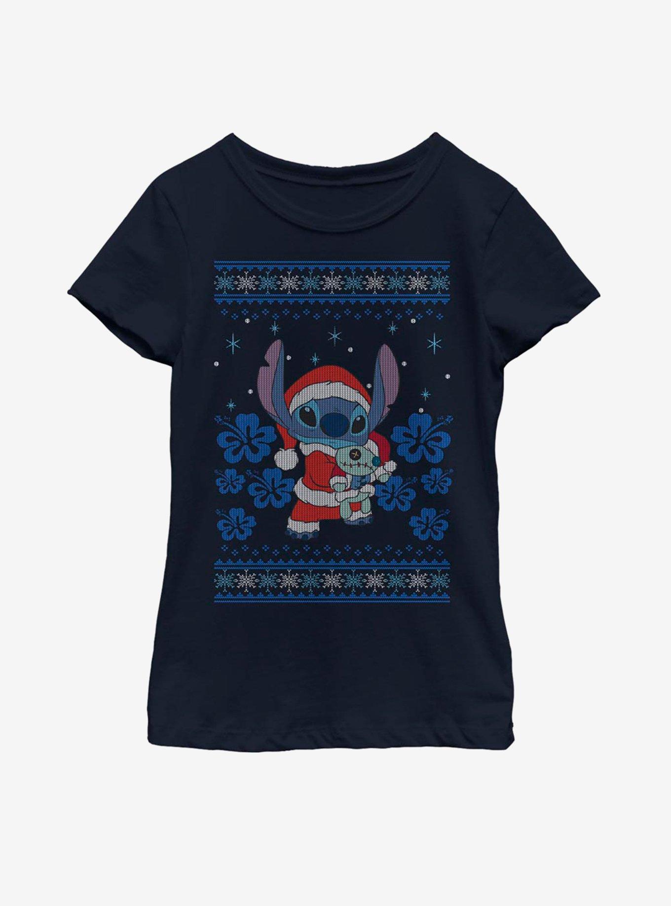 Disney Lilo And Stitch Holiday Stitch Youth Girls T-Shirt