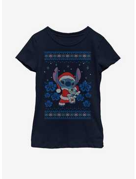 Disney Lilo And Stitch Holiday Stitch Youth Girls T-Shirt, , hi-res