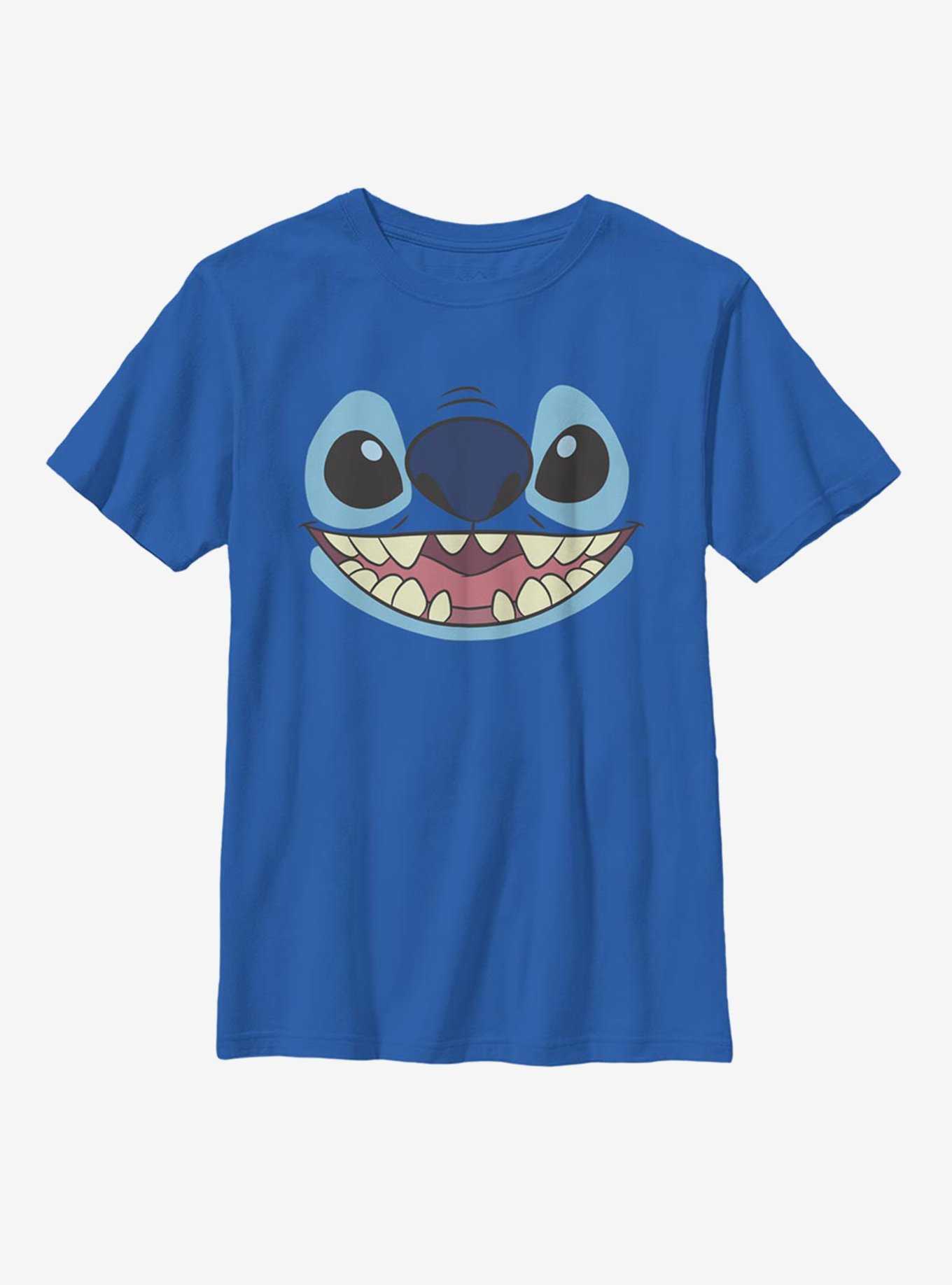 Disney Lilo And Stitch Face Youth T-Shirt, , hi-res